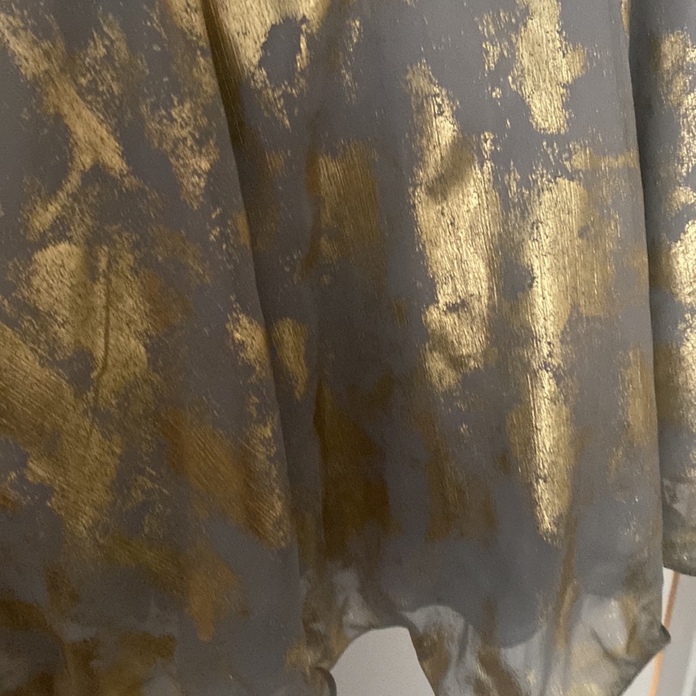 Nwt size 6 terani strapless gorgeous grey and gold short dress - Picture 4 of 6